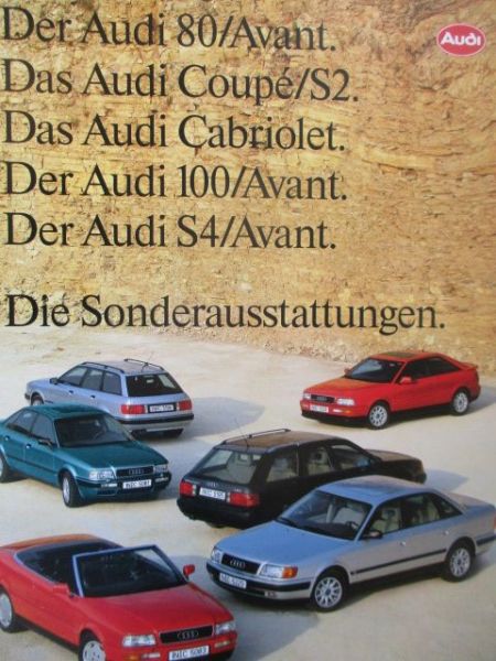 Audi 80 Avant +Coupé S2 Cabriolet +100 Avant+S4 Januar 1993