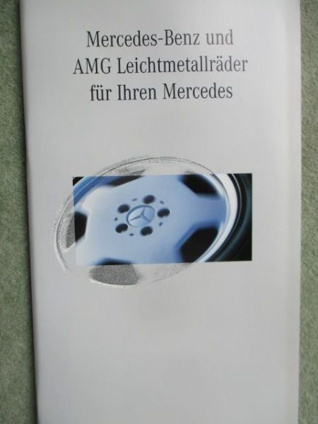 Mercedes Benz +AMG Leichtmetallräder Katalog August 1995
