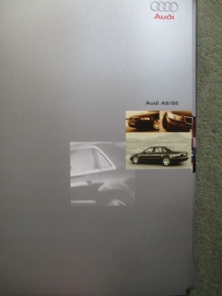 Audi A8 +S8 Prospektmappe Januar 1997