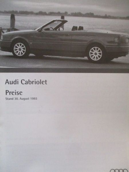 Audi Cabriolet (typ89) 30.August 1993