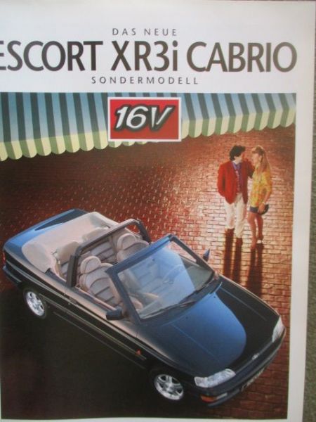 Ford Escort XR3i Cabrio Sondermodell 16V April 1992