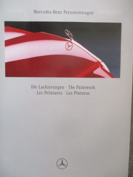 Mecedes Benz Personenwagen Lackierungen Januar 1992