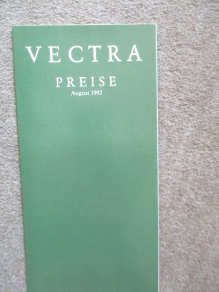 Opel Vectra A August 1992