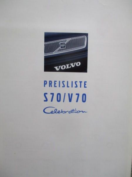 Volvo S70 V70 Celebration September 1997