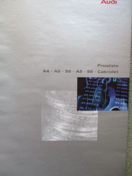 Audi Preisliste 12/1999