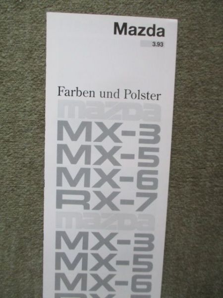 Mazda Farben und Polster 3.1993