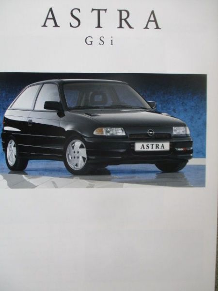 Opel Astra F GSi +16V Katalog August 1992 Rarität