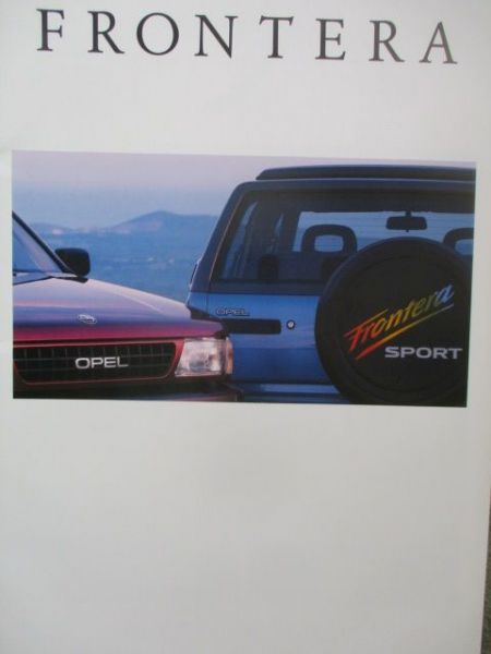 Opel Frontera A +Sport September 1992