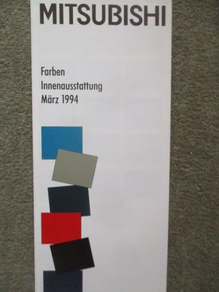 Mitsubishi Farben Innenausstattung März 1994