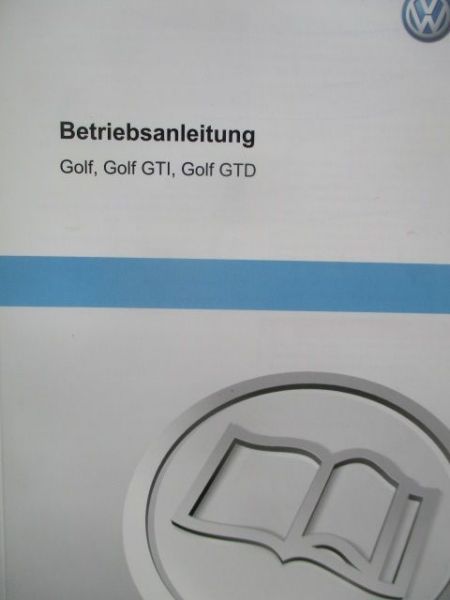 VW Golf VII (Typ AU) Bordbuch 2013