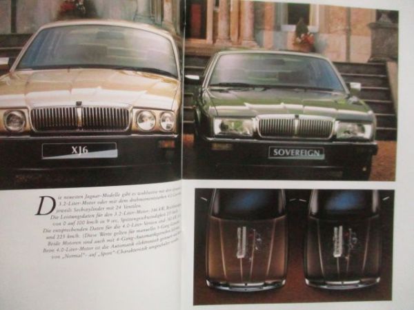 Jaguar XJ6 +Sovereign +XJ12 Großformat Katalog 1996