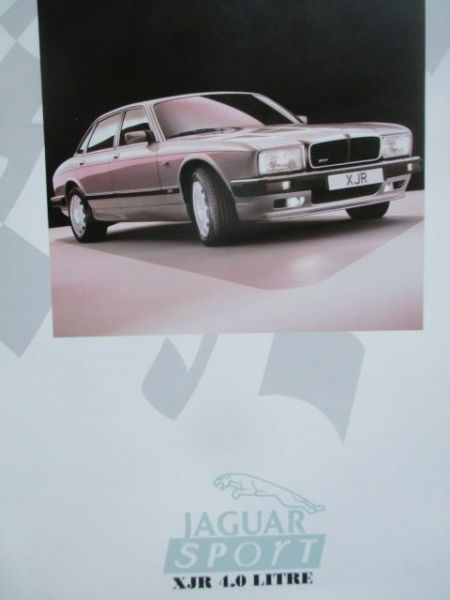 Jaguar XJR 4.0 Litre Sport (XJ40) Prospekt