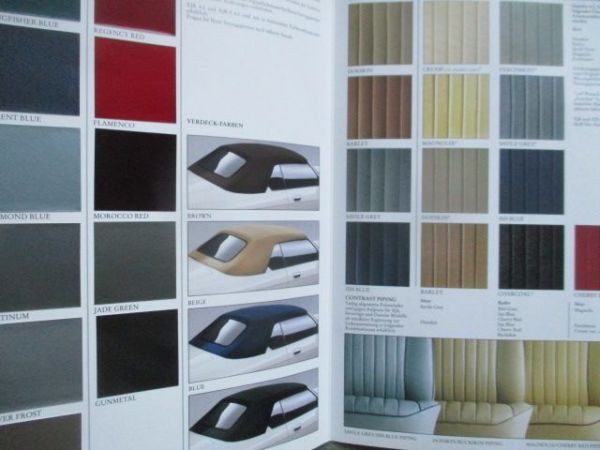 Jaguar Daimler Farben und Polster August 1992