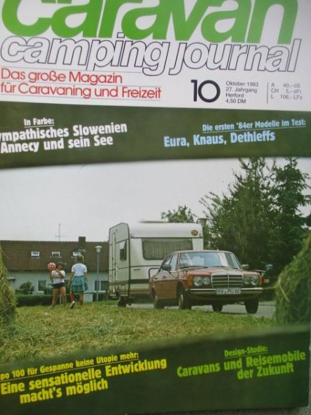 caravan camping journal 10/1983