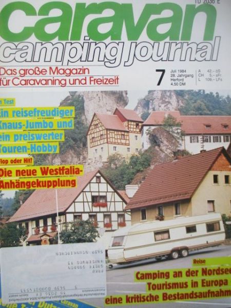 caravan camping journal 7/1984