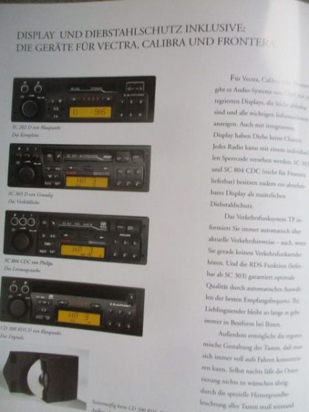 Opel Audio-Systeme Katalog April 1994