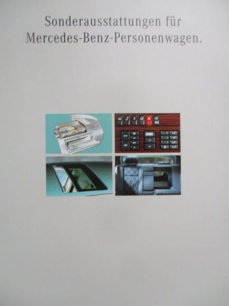 Mercedes Benz PKW Sonderausstattungen August 1993