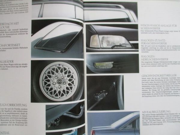 Opel Omega A Sonderausstattungen September 1990