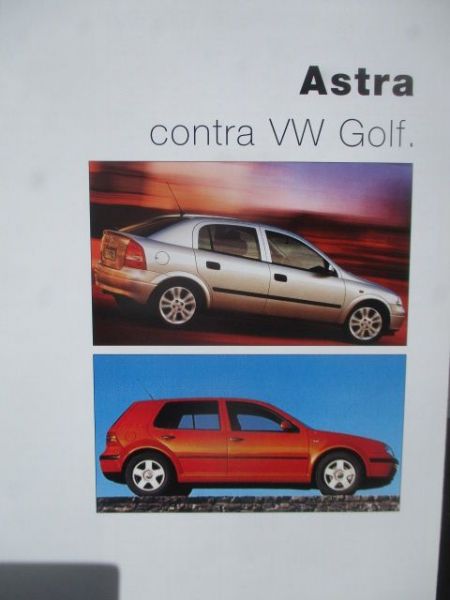 Opel Astra G Produktinformation September 1997 Ordner