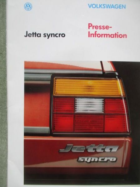 VW Jetta II Typ19E Syncro September 1987
