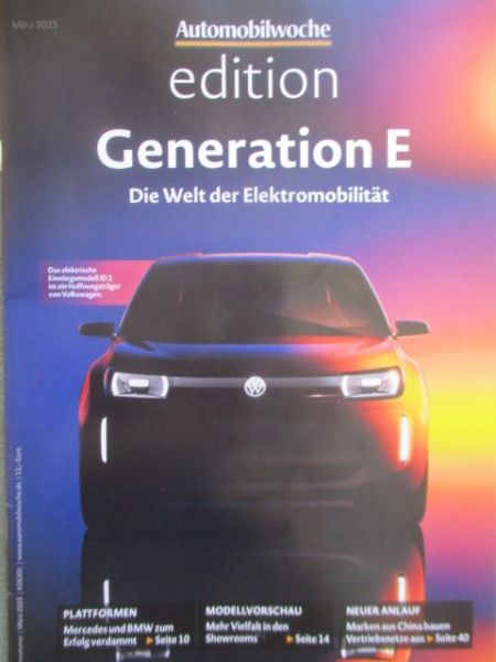 Automobilwoche edition Generation E März 2025