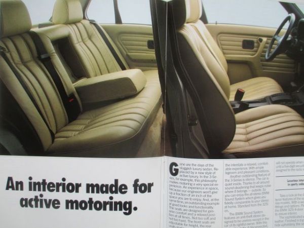 BMW 325 325i 325is E30 US Modell September 1987