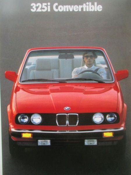 BMW 325i Convertible E30 September 1989