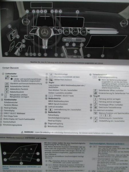 Mercedes Benz EQA Betriebsanleitung W243 2023