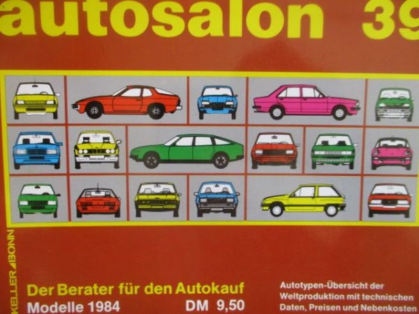 autosalon 39 Modelle 1984