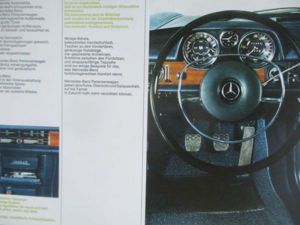 Mercedes Benz 230 250 W114 August 1969 Nachdruck