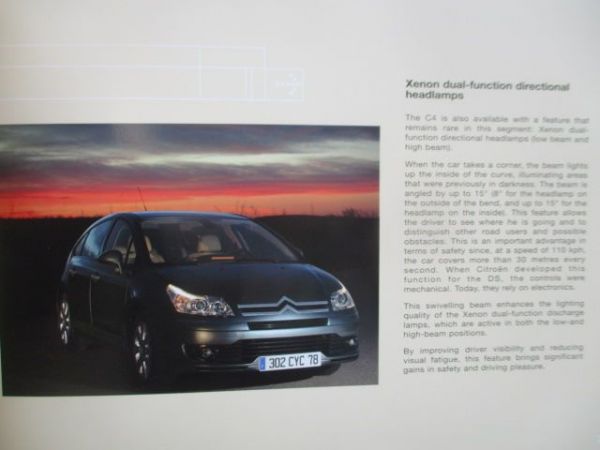 Citroen C4 Pressemappe September 2004 +CD