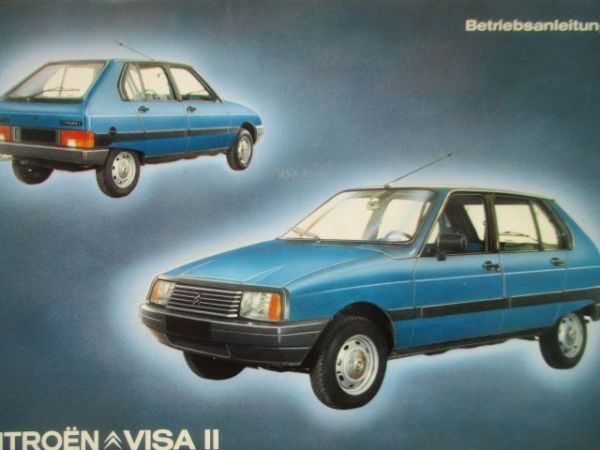 Citroen Visa II Betriebsanleitung Modelljahr 1982