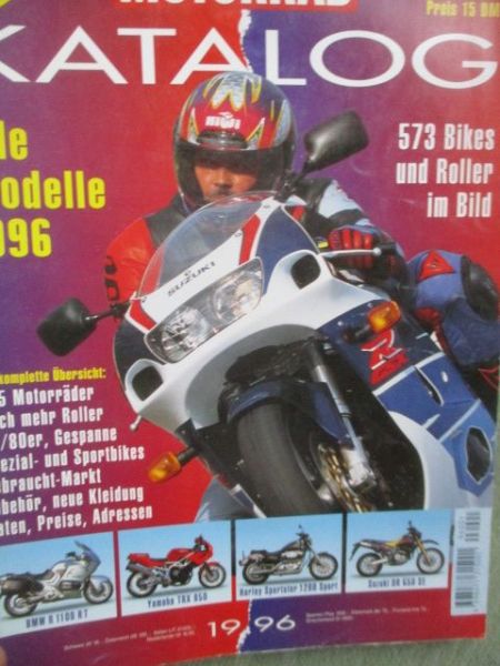 Motorrad Katalog Alle Modelle 1996