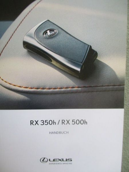 Lexus RX 350h RX 500h Handbuch (AL30) Deutsch 2022