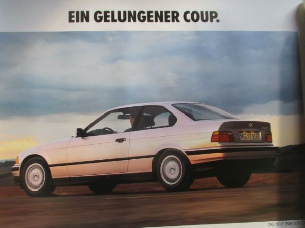 BMW 3er Coupe E36 Großformat Poster 1991
