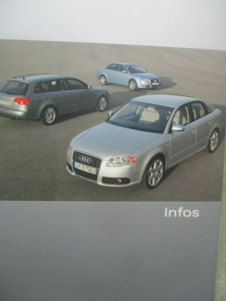 Audi A4 +S4 (8E) Pressemappe September 2004