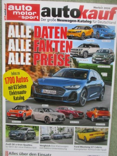 auto motor & sport autokauf Herbst 2024