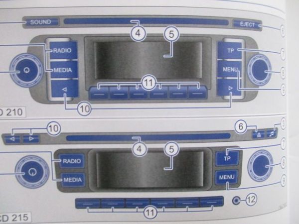 VW RCD 210 RCD 215 Radio Englisch November 2011