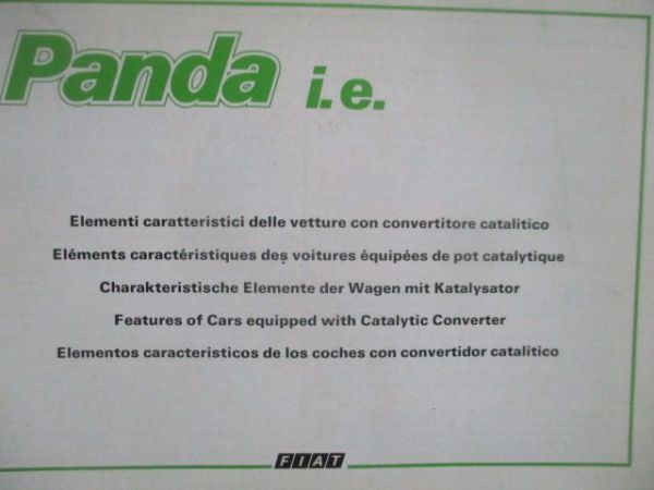 Fiat Panda 900 1000 4x4 Bordbuch Oktober 1992