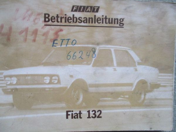 Fiat 132 Betriebsanleitung 1980