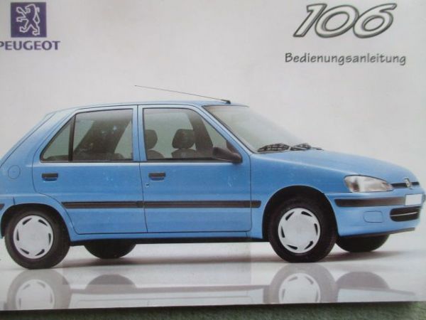 Peugeot 106 (S) Juni 1996 Bordbuch