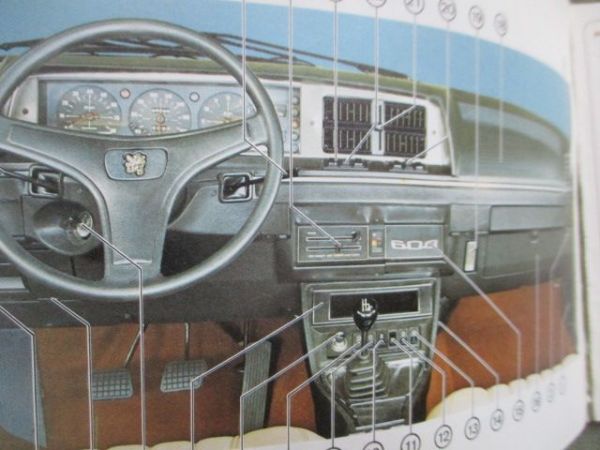 Peugeot 604 V6 SL Betriebsanleitung September 1976