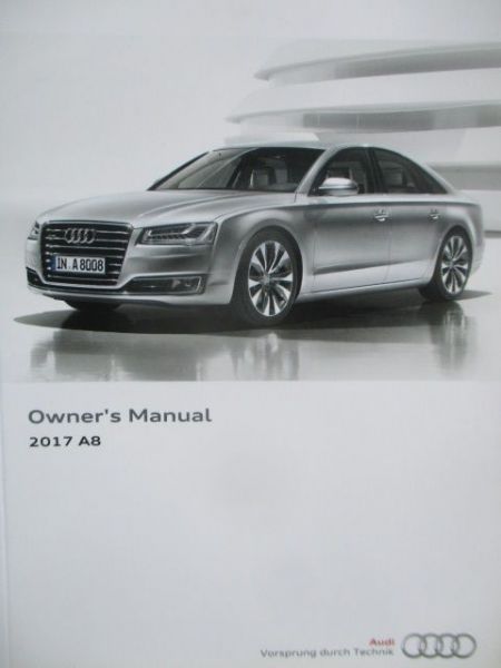 Audi A8 (4H) Owners Manual USA November 2016