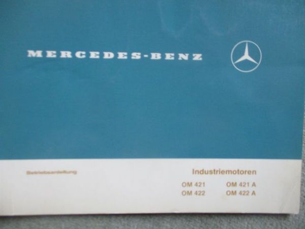 Mercedes Benz Betriebsanleitung Industriemotoren