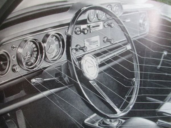 Ford Cortina MK2 Instruktionsbog +Serviceplan Dänisch