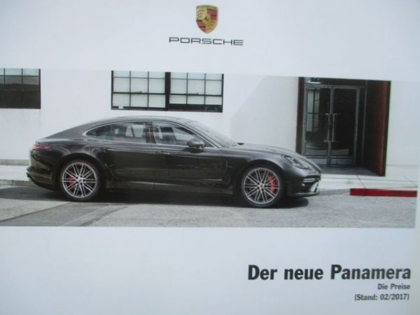 Porsche Panamera (971) Preisliste Februar 2017