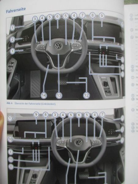 VW Golf VIII (CD) Betriebsanleitung GTI GTD +R November 2021 NEU