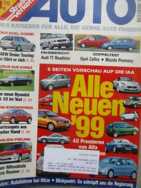 Auto Straßenverkehr 16/1999