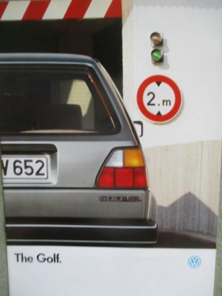 VW The Golf Typ19E August 1986 Englisch