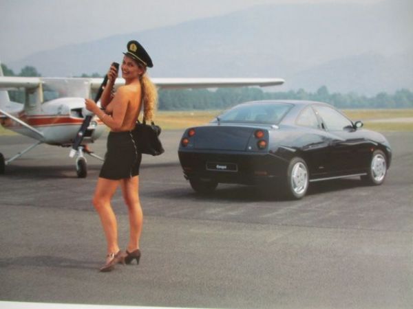 Fiat Auto-Mädchen 1998 32x40cm